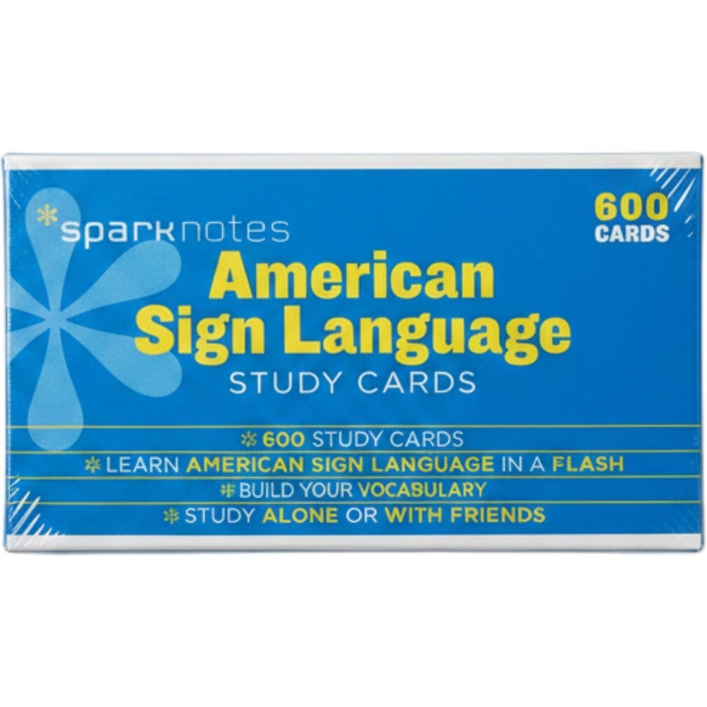 SparkNotes American Sign Language ASL Study Cards 600 Cards 9781411478893 New